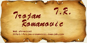 Trojan Romanović vizit kartica